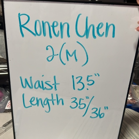 Ronen Chen Black Lagenlook Midi Skirt size 2/M - Picture 4 of 13